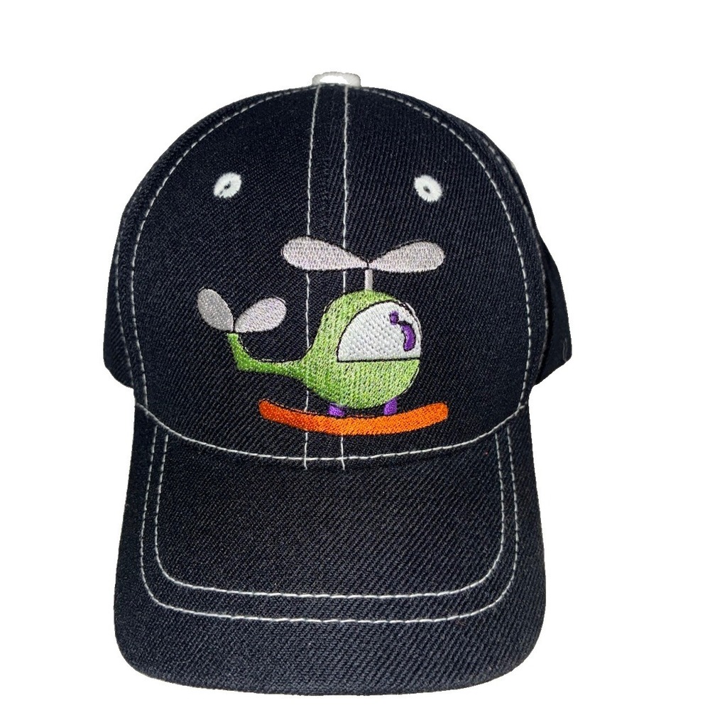 Vintage Kids Toddler 2-3Y Helicopter Hat Cap Black Wool Blend Sam's Cap NEW